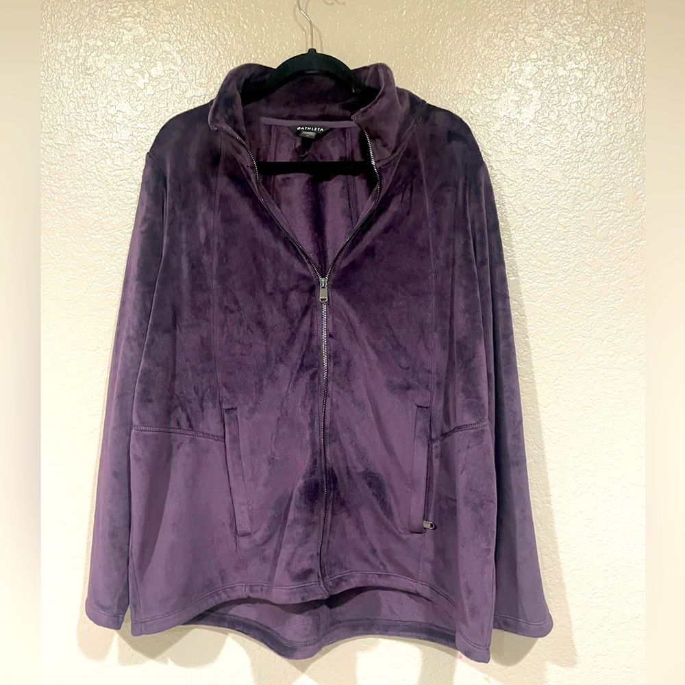 Athleta Jacket Size 1X Soft Zipper Up